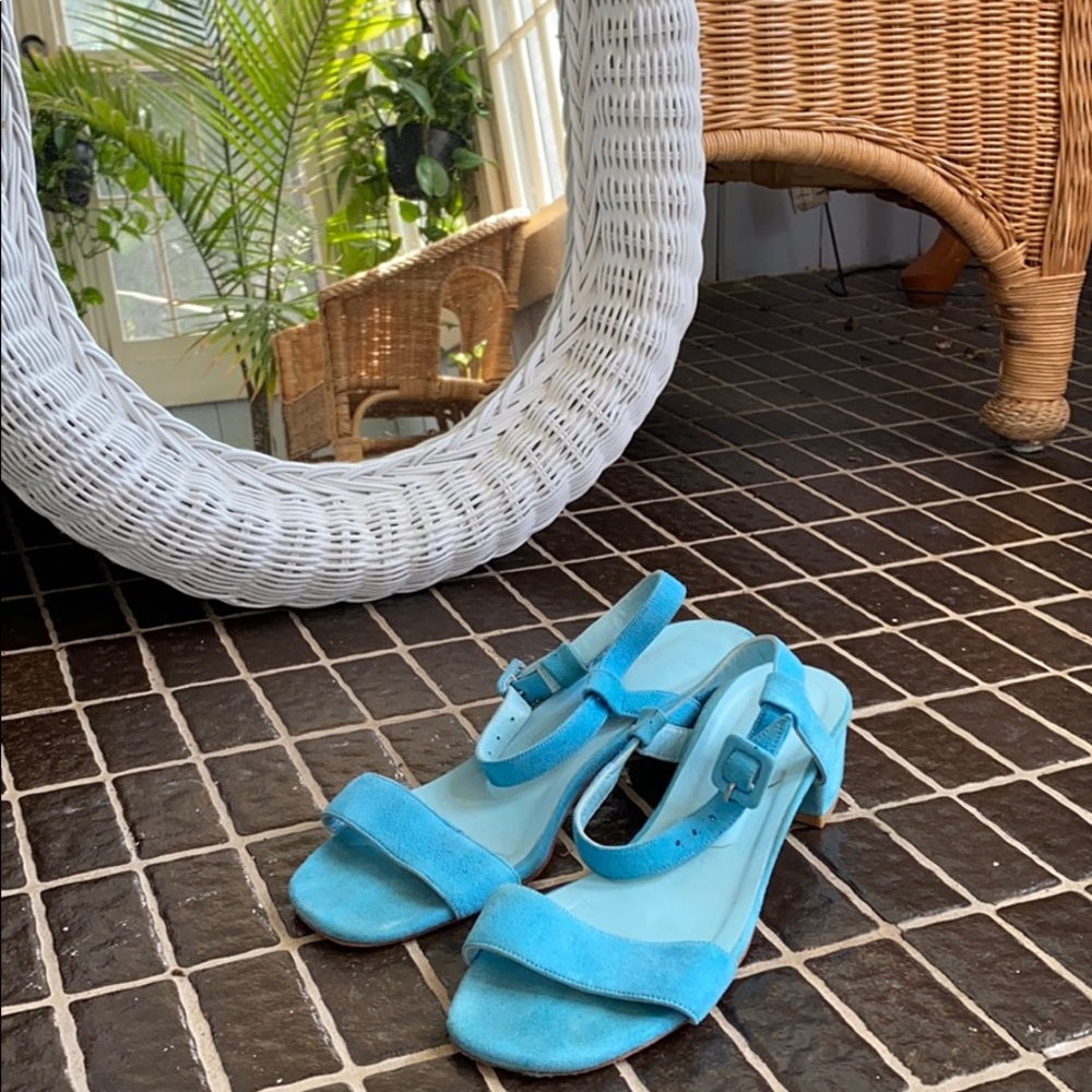 Maryam Nassir Zadeh Sophie Sandal Cobalt Suede 40